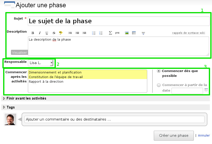 Create a new phase page