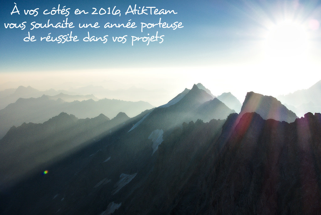 à vos côtés en 2016 dans vos projets, nous vous souhaitons une année porteuse de réussite avec AtikTeam, votre logiciel de gestion de projets et de travail en équipe